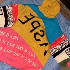 Oversized Colorful Graphic Hoodie- NEVER WORN